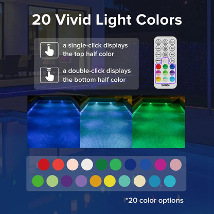 VENYX 2-Pack RGB Color Changing Pool Lights for Adults