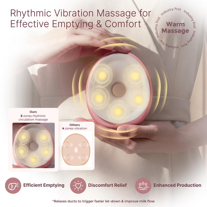 Venyx Warm-Massage Hands-Free Wearable Breast Pump