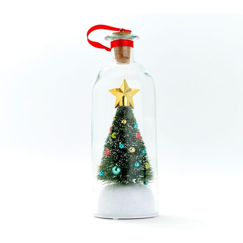 Mr. Christmas 8\" Recordable Christmas Tree Message In A Bottle