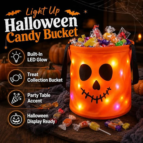glowing pumpkin basket