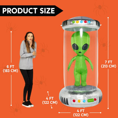 7 ft Halloween Inflatable Outdoor Decoration, Alien Inflatable