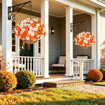 Venyx 2 Pcs Autumn outdoor artificial (2 hanging flower)