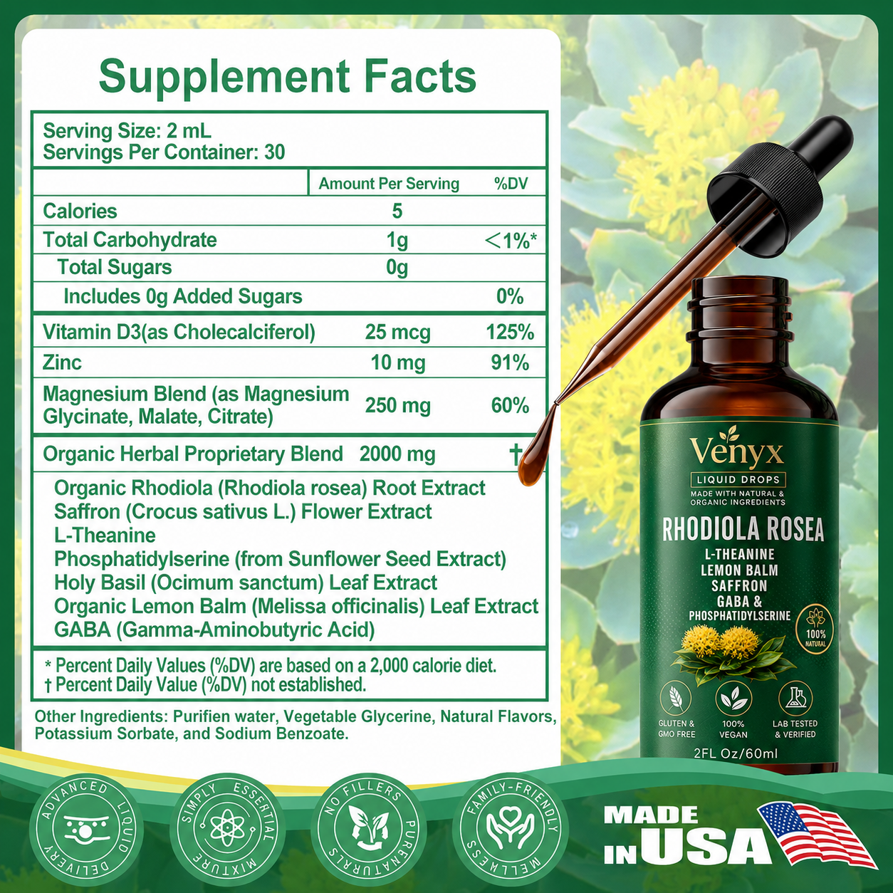 10-in-1 Calm Focus Adaptogen Tincture